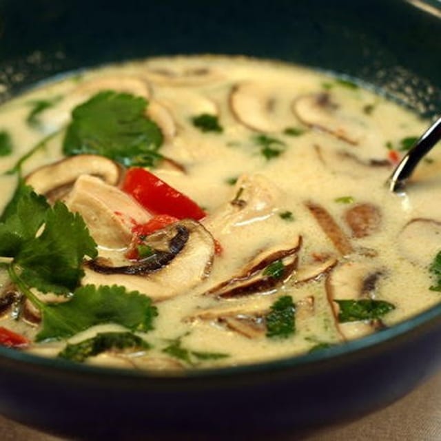 THAI COCONUT BASIL Soup.