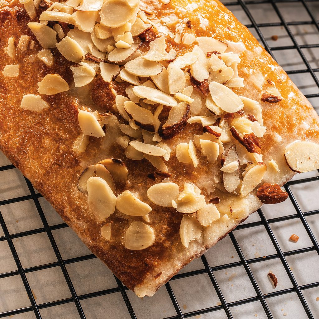 VANILLA ALMOND BREAD - VEGAN.